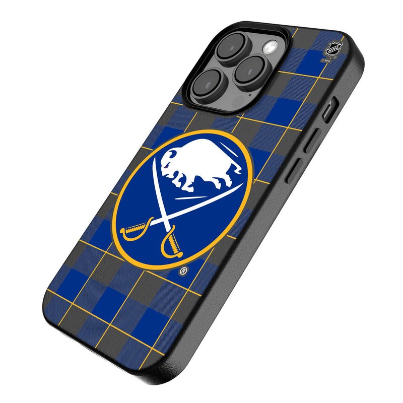 Buffalo Sabres Plaid iPhone MagSafe Compatible Phone Case Iso.Jpg