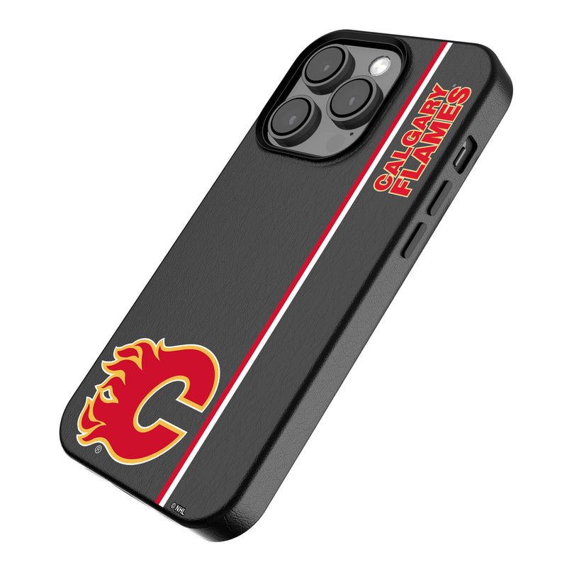 Calgary Flames Sidebar iPhone MagSafe Compatible Phone Case Iso.Jpg