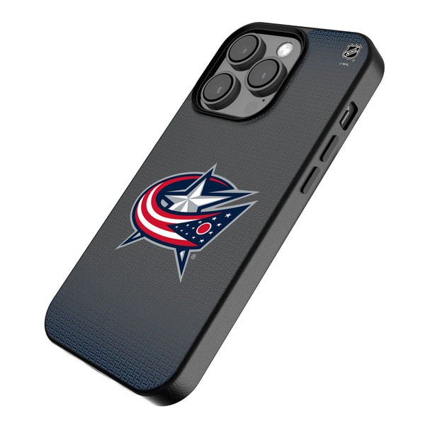Columbus Blue Jackets Linen iPhone MagSafe Compatible Phone Case for Apple iPhone Iso.Jpg