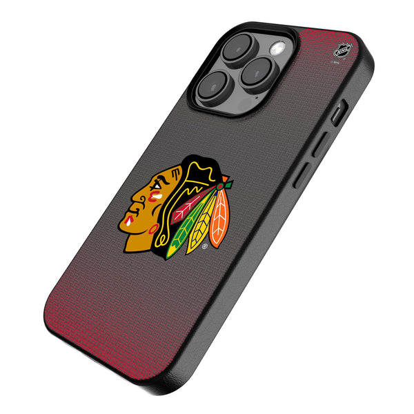 Chicago Blackhawks Linen iPhone MagSafe Compatible Phone Case for Apple iPhone Iso.Jpg
