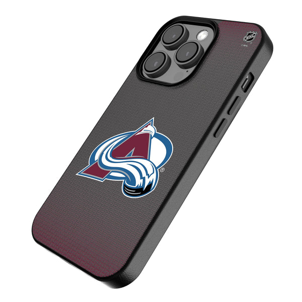 Colorado Avalanche Linen iPhone MagSafe Compatible Phone Case for Apple iPhone Iso.Jpg