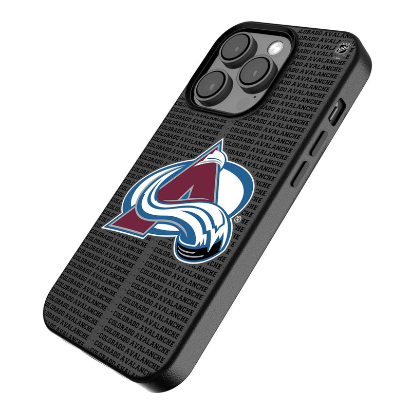 Colorado Avalanche Text Backdrop iPhone MagSafe Compatible Phone Case for Apple iPhone Iso.Jpg