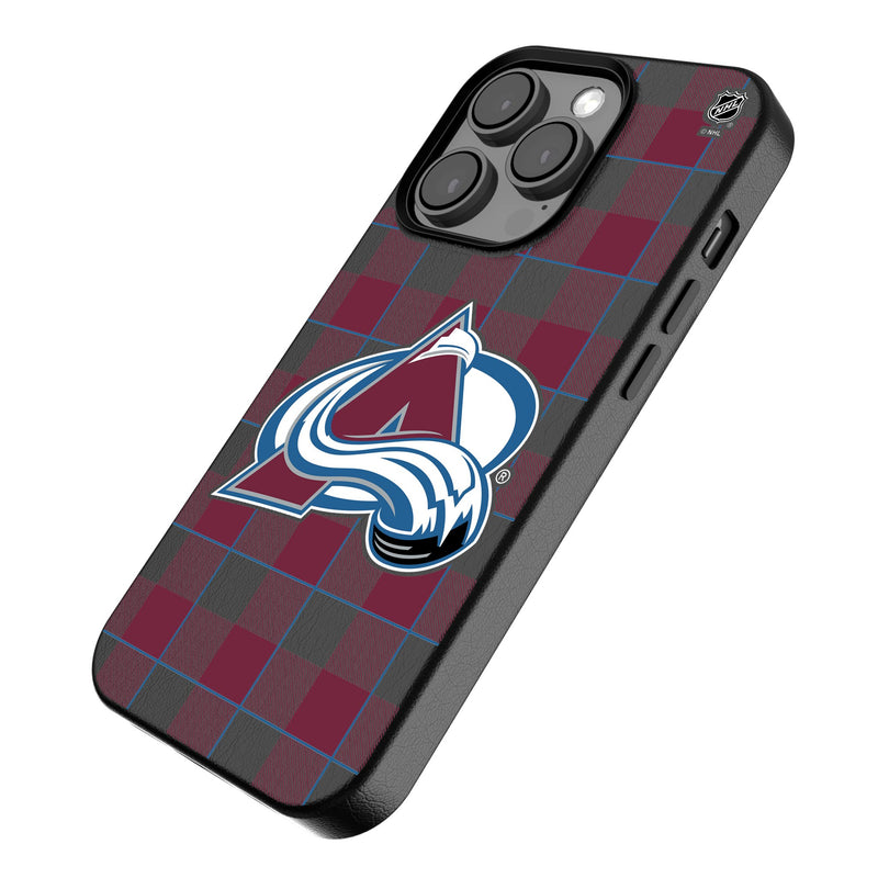 Colorado Avalanche Plaid iPhone MagSafe Compatible Phone Case for Apple iPhone Iso.Jpg
