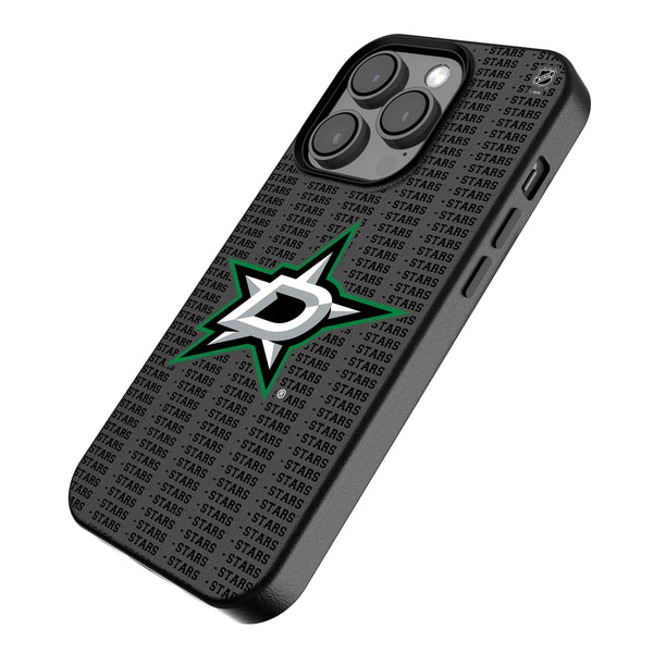 Dallas Stars Text Backdrop iPhone MagSafe Compatible Phone Case for Apple iPhone Iso.Jpg