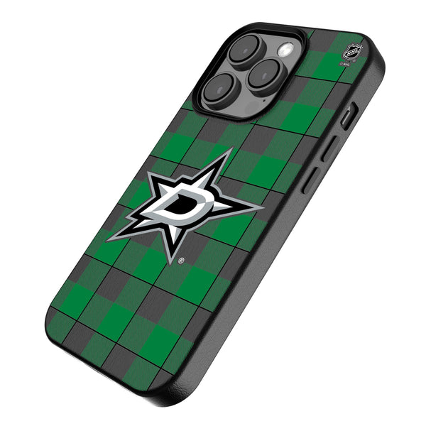 Dallas Stars Plaid iPhone MagSafe Compatible Phone Case Iso.Jpg