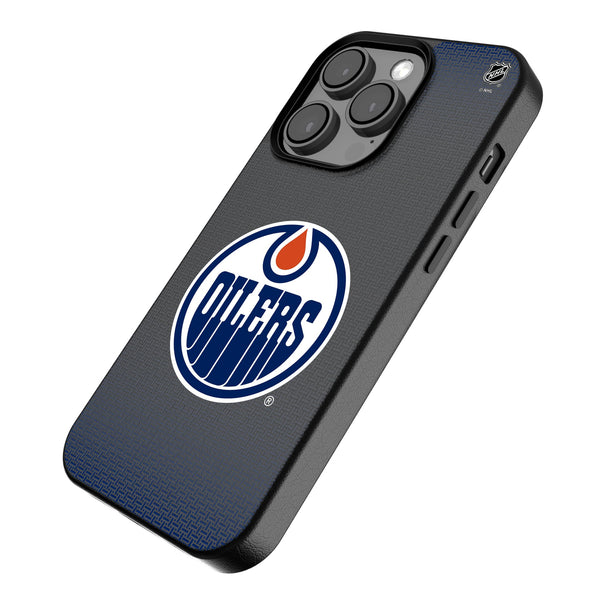 Edmonton Oilers Linen iPhone MagSafe Compatible Phone Case for Apple iPhone Iso.Jpg