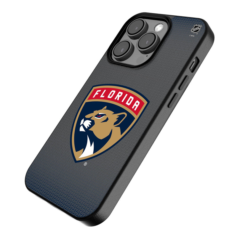 Florida Panthers Linen iPhone MagSafe Compatible Phone Case for Apple iPhone Iso.Jpg
