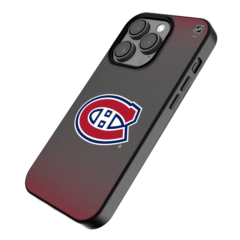 Montreal Canadiens Linen iPhone MagSafe Compatible Phone Case for Apple iPhone Iso.Jpg