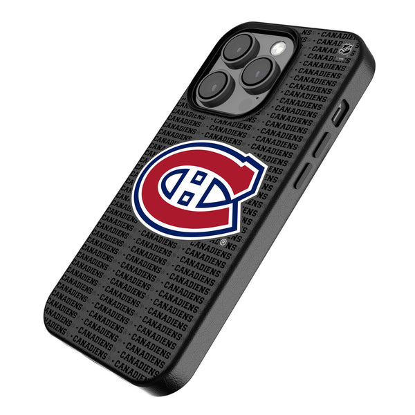 Montreal Canadiens Text Backdrop iPhone MagSafe Compatible Phone Case for Apple iPhone Iso.Jpg