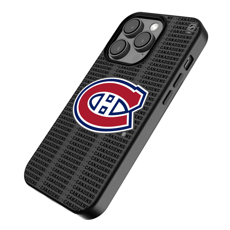 Montreal Canadiens Text Backdrop iPhone MagSafe Compatible Phone Case for Apple iPhone Iso.Jpg