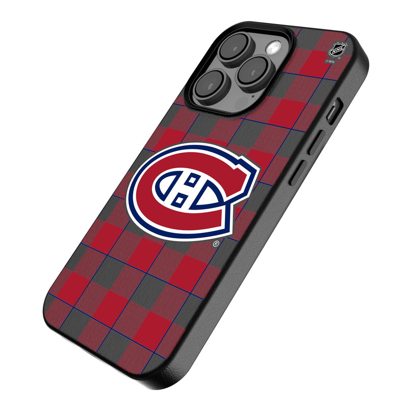 Montreal Canadiens Plaid iPhone MagSafe Compatible Phone Case Iso.Jpg