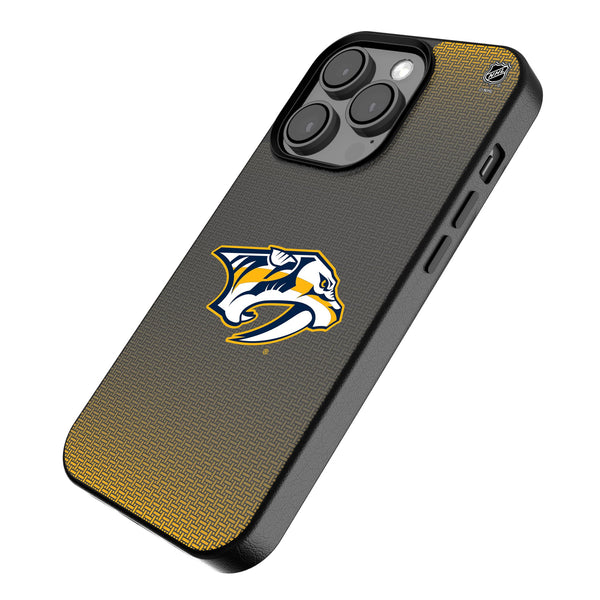 Nashville Predators Linen iPhone MagSafe Compatible Phone Case for Apple iPhone Iso.Jpg