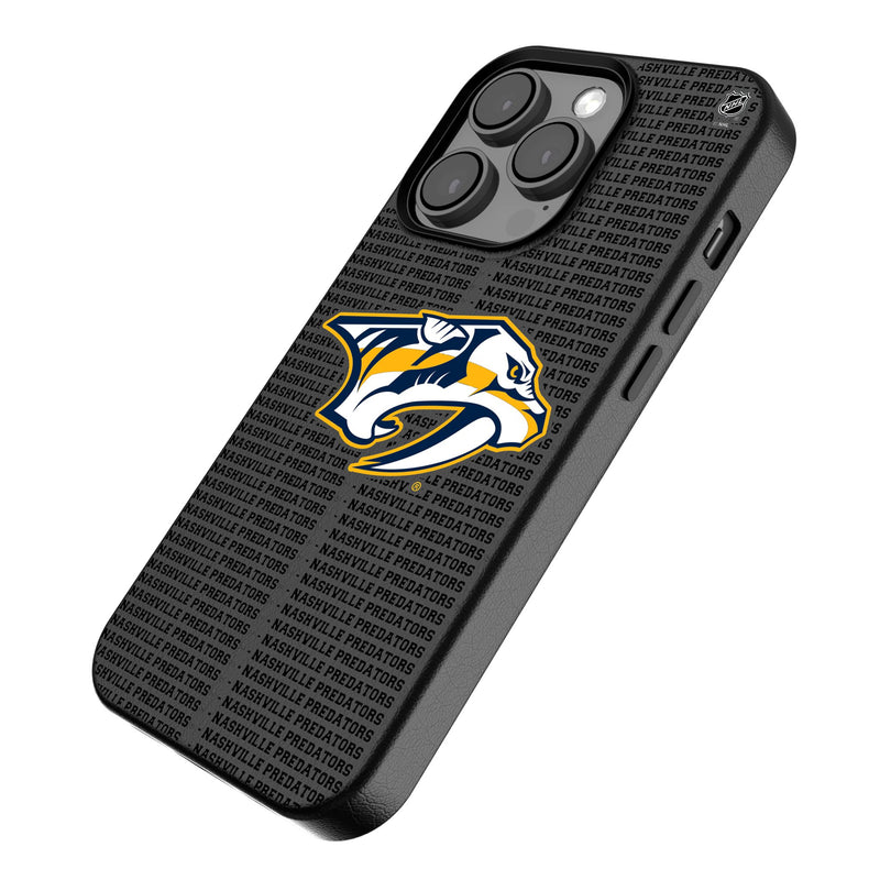 Nashville Predators Text Backdrop iPhone MagSafe Compatible Phone Case for Apple iPhone Iso.Jpg