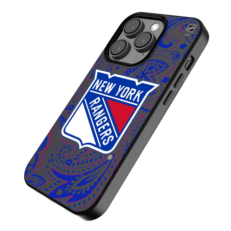 New York Rangers Paisley iPhone MagSafe Compatible Phone Case Iso.Jpg