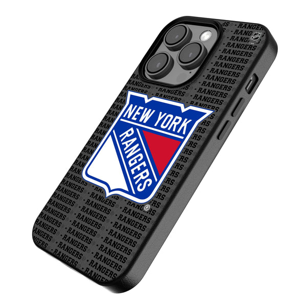 New York Rangers Text Backdrop iPhone MagSafe Compatible Phone Case for Apple iPhone Iso.Jpg