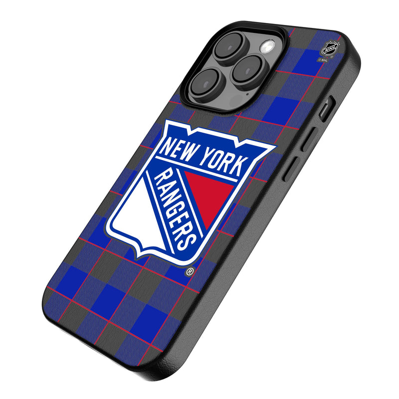 New York Rangers Plaid iPhone MagSafe Compatible Phone Case Iso.Jpg