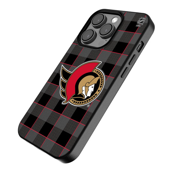 Ottawa Senators Plaid iPhone MagSafe Compatible Phone Case Iso.Jpg