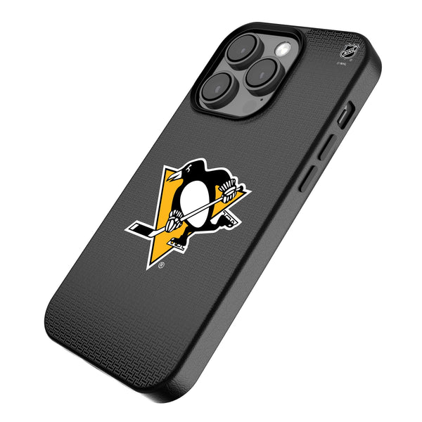 Pittsburgh Penguins Linen iPhone MagSafe Compatible Phone Case for Apple iPhone Iso.Jpg
