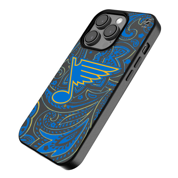 St. Louis Blues Paisley iPhone MagSafe Compatible Phone Case for Apple iPhone Iso.Jpg