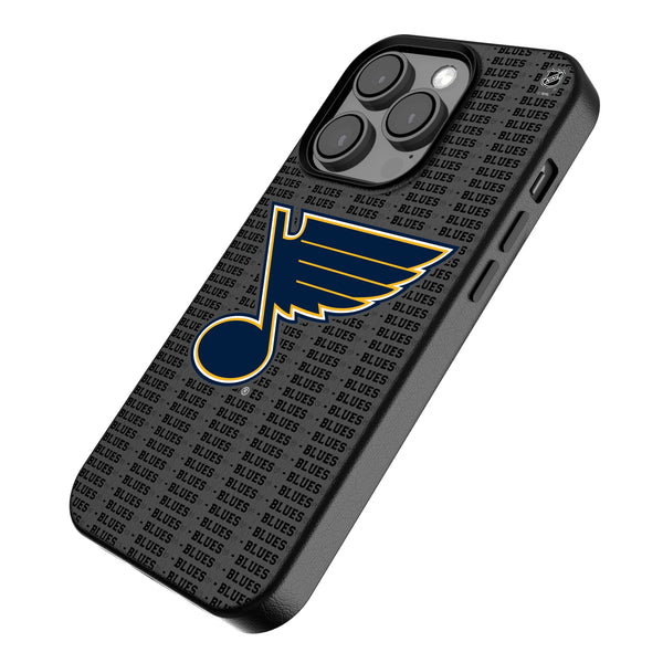 St. Louis Blues Text Backdrop iPhone MagSafe Compatible Phone Case for Apple iPhone Iso.Jpg