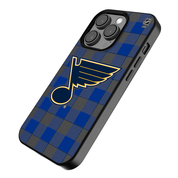 St. Louis Blues Plaid iPhone MagSafe Compatible Phone Case Iso.Jpg