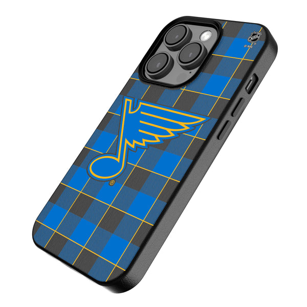 St. Louis Blues Plaid iPhone MagSafe Compatible Phone Case for Apple iPhone Iso.Jpg