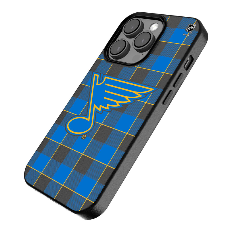 St. Louis Blues Plaid iPhone MagSafe Compatible Phone Case for Apple iPhone Iso.Jpg