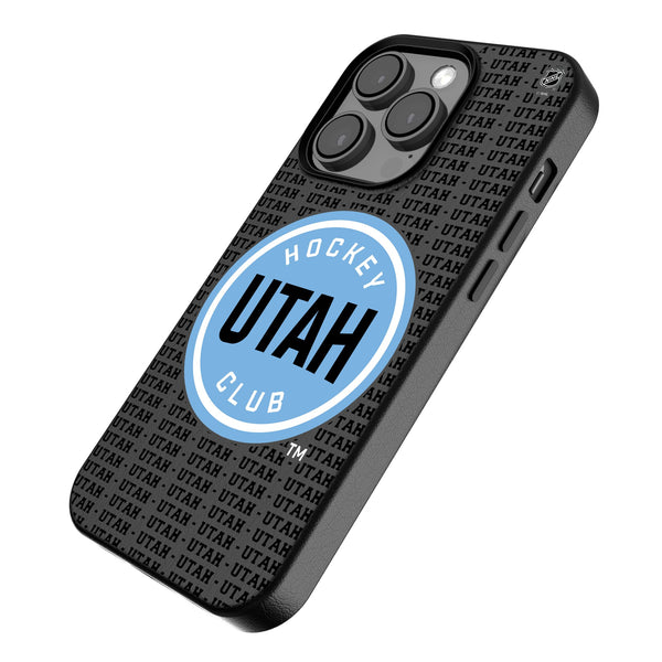 Utah Hockey Club Text Backdrop iPhone MagSafe Compatible Phone Case for Apple iPhone Iso.Jpg