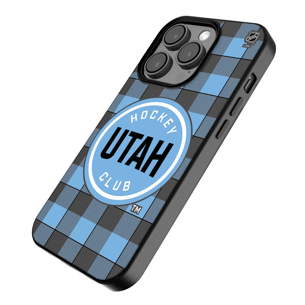 Utah Hockey Club Plaid iPhone MagSafe Compatible Phone Case for Apple iPhone Iso.Jpg