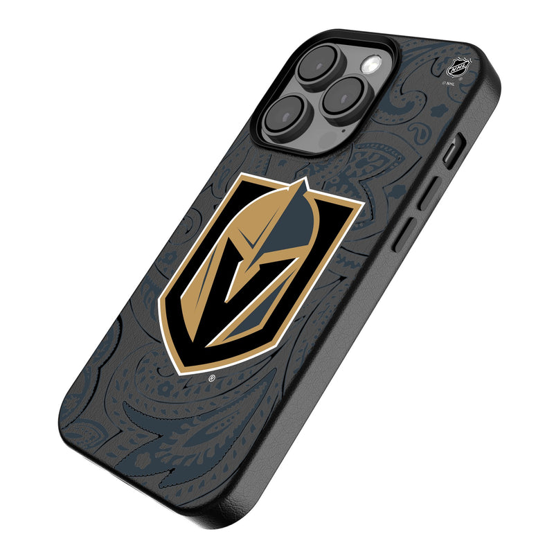 Vegas Golden Knights Paisley iPhone MagSafe Compatible Phone Case Iso.Jpg