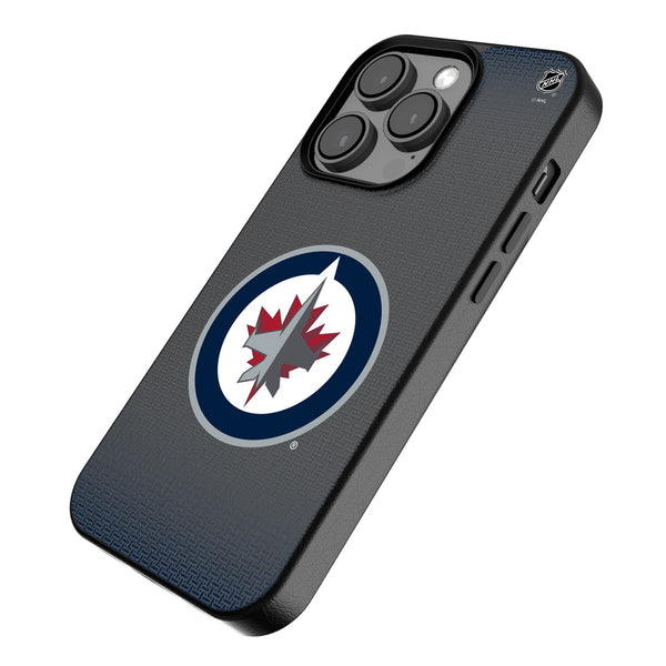 Winnipeg Jets Linen iPhone MagSafe Compatible Phone Case for Apple iPhone Iso.Jpg