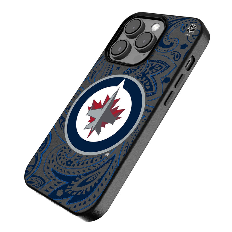 Winnipeg Jets Paisley iPhone MagSafe Compatible Phone Case Iso.Jpg