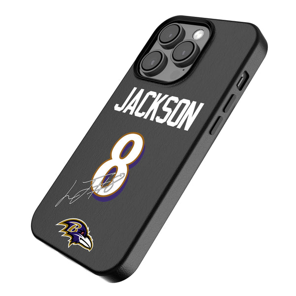 Lamar Jackson Baltimore Ravens 8 Ready iPhone MagSafe Compatible Phone Case for Apple iPhone Iso.Jpg