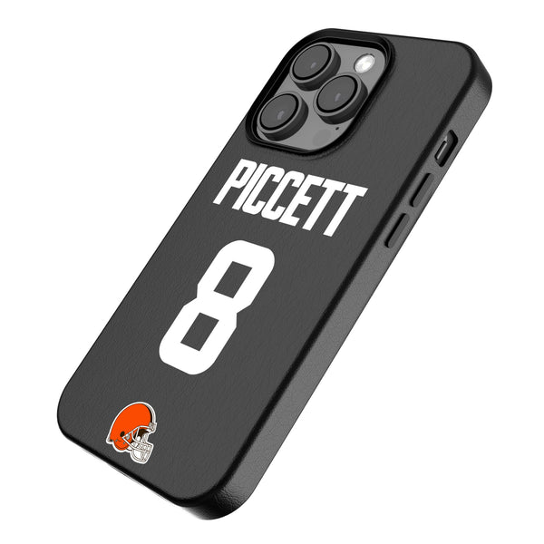 Kenny Pickett Cleveland Browns 8 Game Tactic iPhone MagSafe Compatible Phone Case for Apple iPhone Iso.Jpg