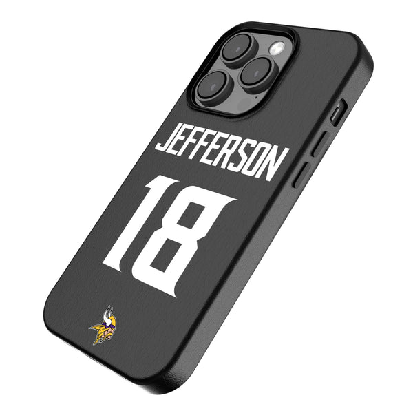 Justin Jefferson Minnesota Vikings 18 Ready iPhone MagSafe Compatible Phone Case for Apple iPhone Iso.Jpg