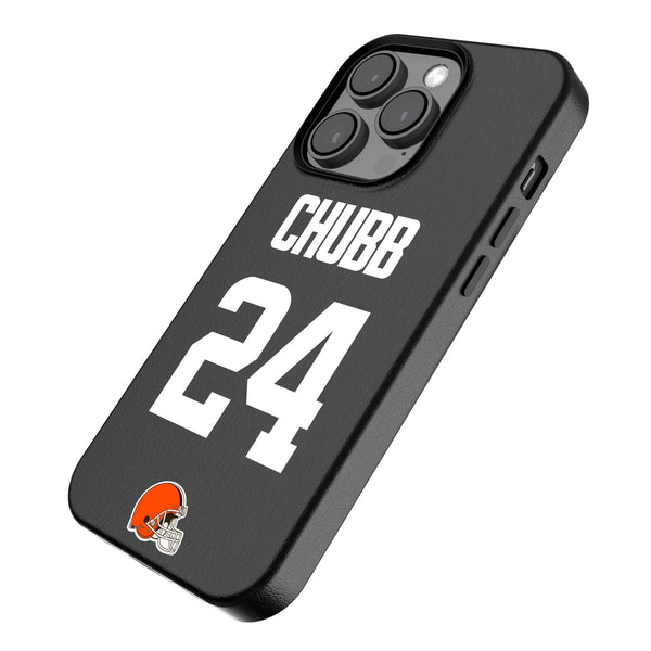 Nick Chubb Cleveland Browns 24 Ready iPhone MagSafe Compatible Phone Case for Apple iPhone Iso.Jpg