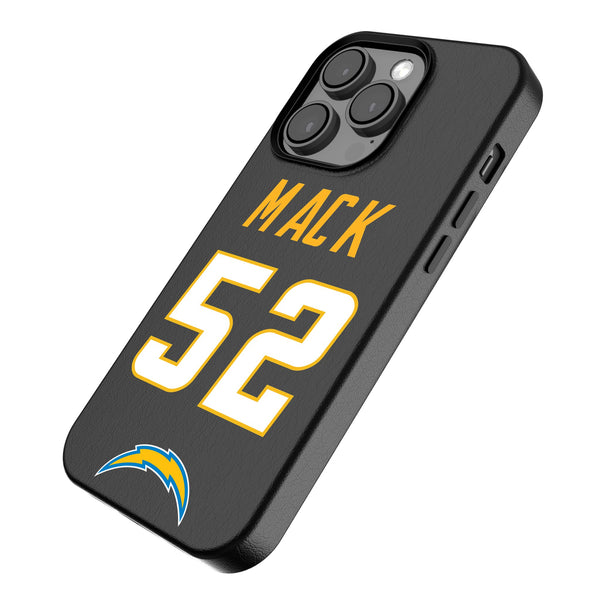Khalil Mack Los Angeles Chargers 52 Ready iPhone MagSafe Compatible Phone Case for Apple iPhone Iso.Jpg