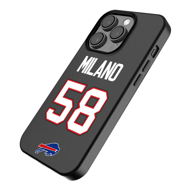 Matt Milano Buffalo Bills 58 Ready iPhone MagSafe Compatible Phone Case for Apple iPhone Iso.Jpg