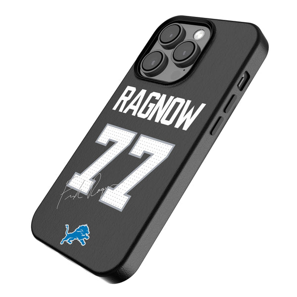 Frank Ragnow Detroit Lions 77 Ready iPhone MagSafe Compatible Phone Case for Apple iPhone Iso.Jpg
