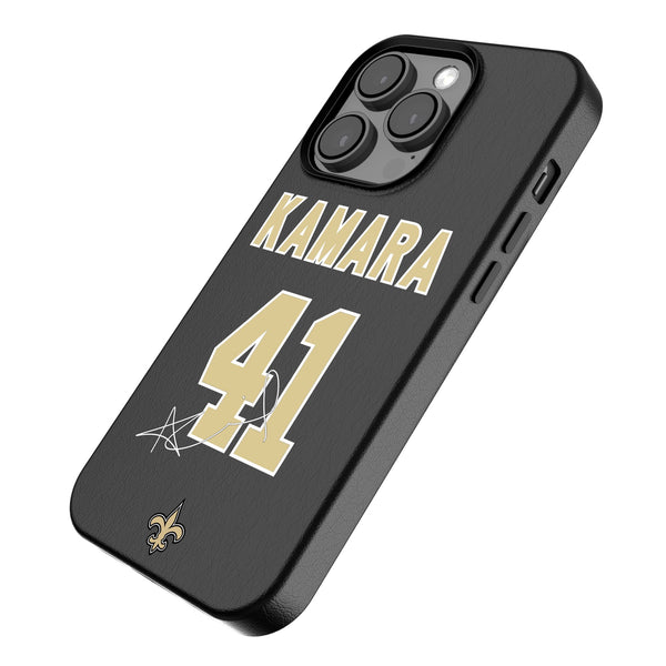 Alvin Kamara New Orleans Saints 41 Ready iPhone MagSafe Compatible Phone Case for Apple iPhone Iso.Jpg