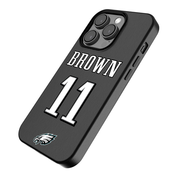 A.J. Brown Philadelphia Eagles 11 Ready iPhone MagSafe Compatible Phone Case for Apple iPhone Iso.Jpg