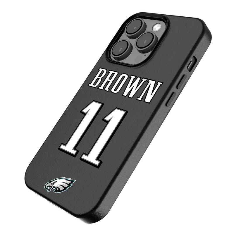 A.J. Brown Philadelphia Eagles 11 Ready iPhone MagSafe Compatible Phone Case for Apple iPhone Iso.Jpg
