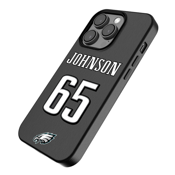 Lane Johnson Philadelphia Eagles 65 Ready iPhone MagSafe Compatible Phone Case for Apple iPhone Iso.Jpg