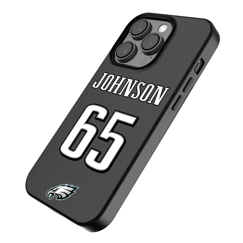 Lane Johnson Philadelphia Eagles 65 Ready iPhone MagSafe Compatible Phone Case for Apple iPhone Iso.Jpg