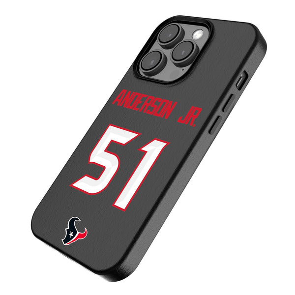 Will Anderson Jr. Houston Texans 51 Ready iPhone MagSafe Compatible Phone Case for Apple iPhone Iso.Jpg