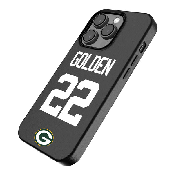 Matthew Golden Green Bay Packers 22 Game Tactic iPhone MagSafe Compatible Phone Case for Apple iPhone Iso.Jpg