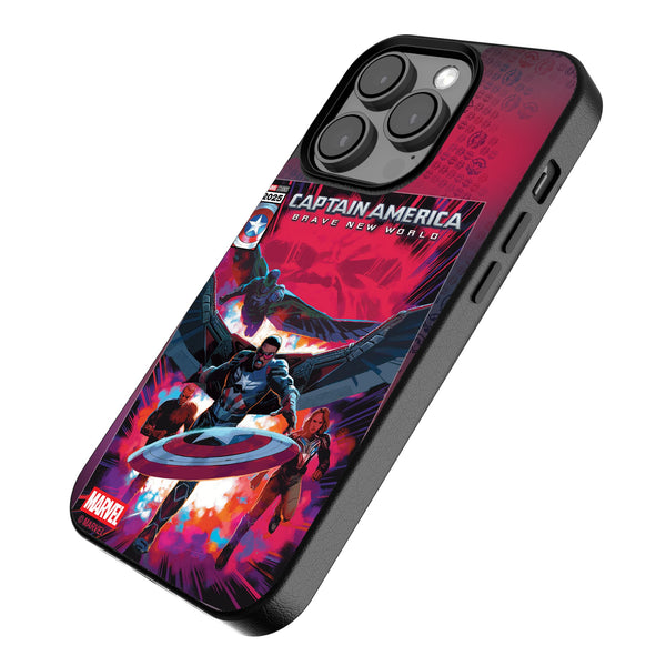 Marvel Avengers Sam Wilson Captain America Cover Art iPhone MagSafe Compatible Phone Case for Apple iPhone Iso.Jpg
