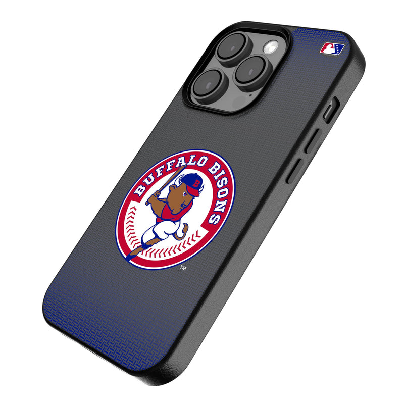 Buffalo Bisons Linen iPhone MagSafe Compatible Phone Case Iso.Jpg