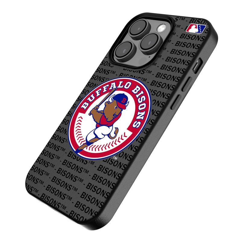 Buffalo Bisons Text Backdrop iPhone MagSafe Compatible Phone Case Iso.Jpg