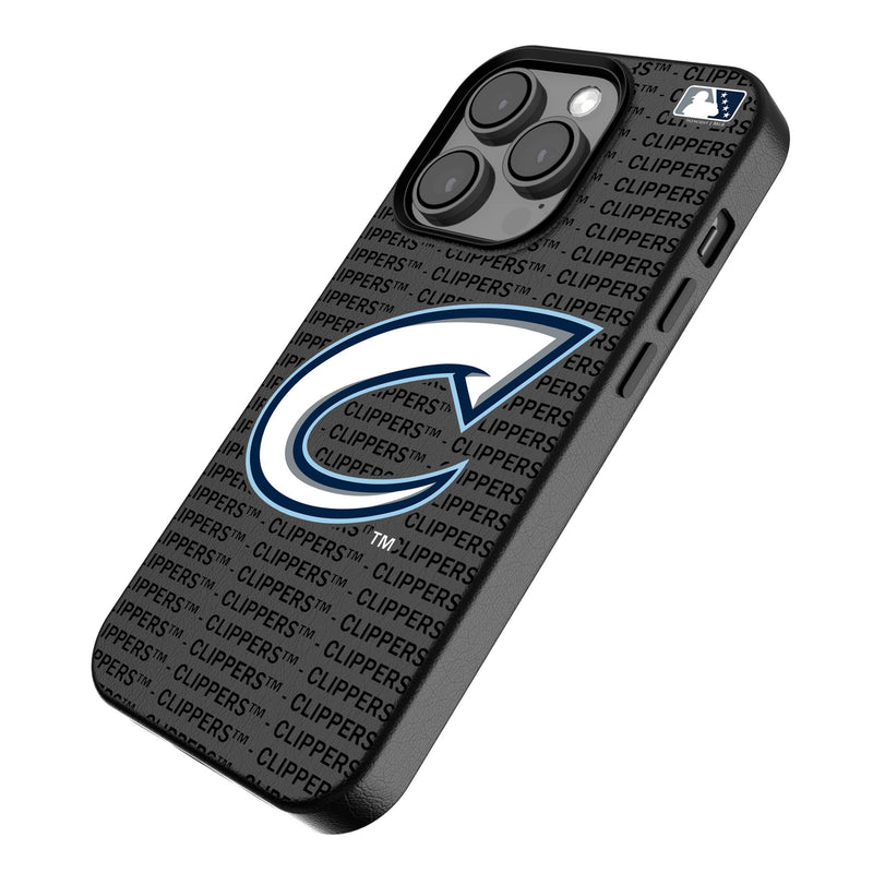 Columbus Clippers Text Backdrop iPhone MagSafe Compatible Phone Case Iso.Jpg